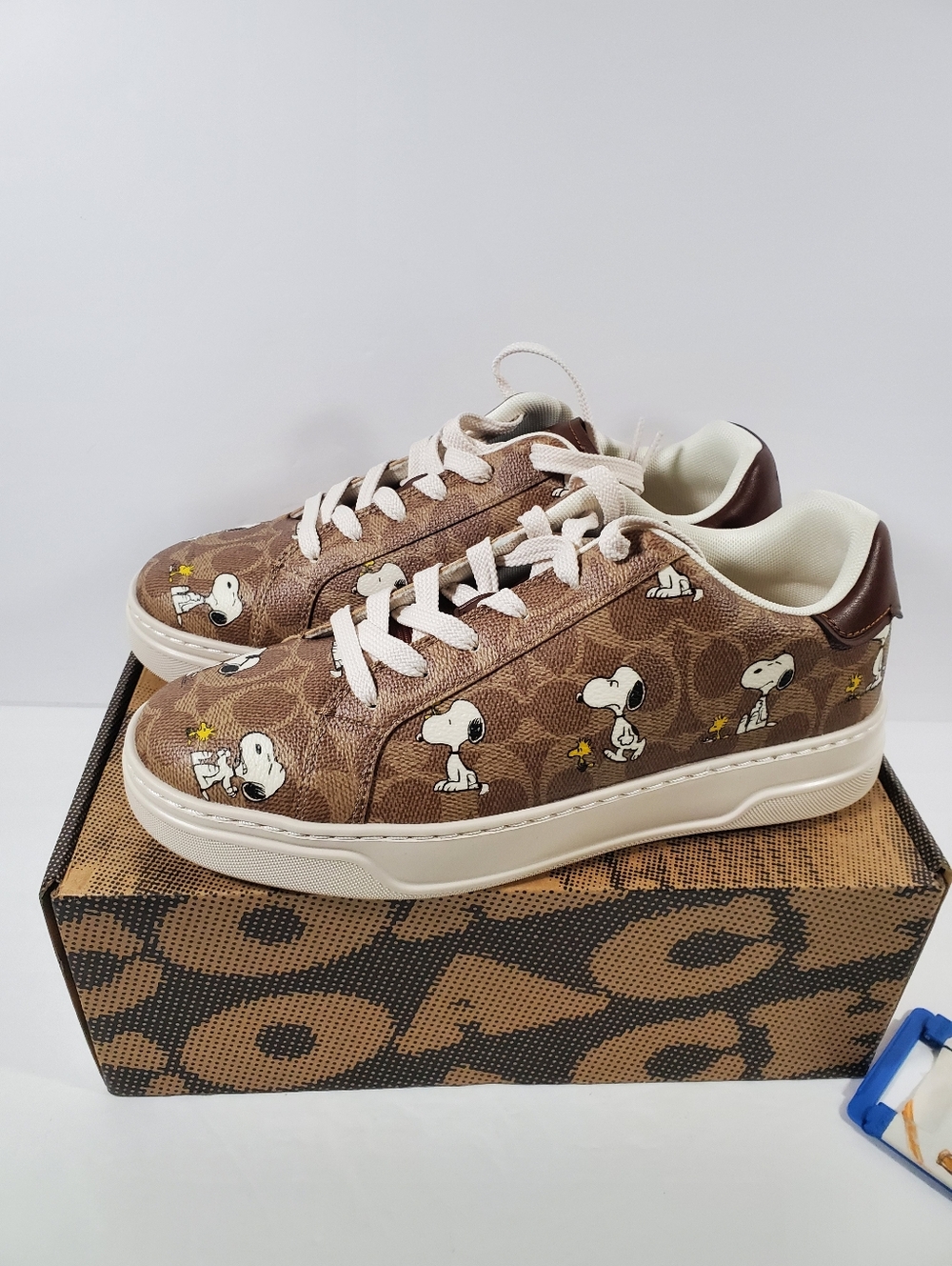 NEW Limited Coach X Peanuts men's Sneaker Signature Canvas size 9.5D - Picture 3 of 7